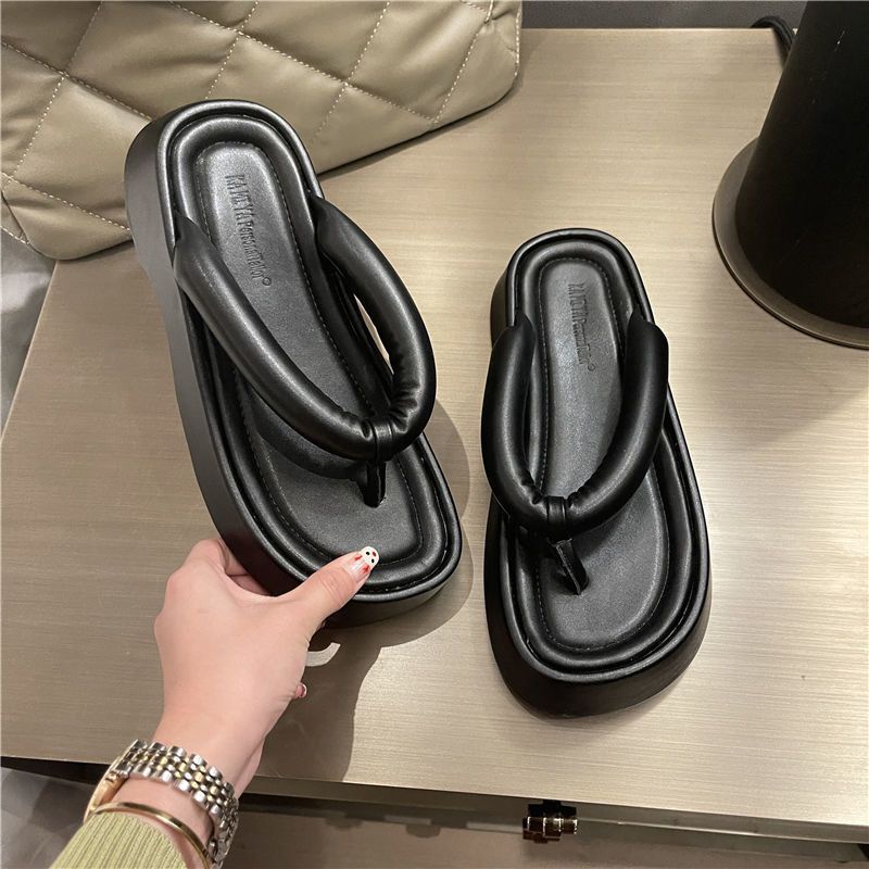 PINKMALL- platform SANDAL WANITA  SIMPLE NYAMAN IMPORT CLOGS IMPORT ANTI LICIN