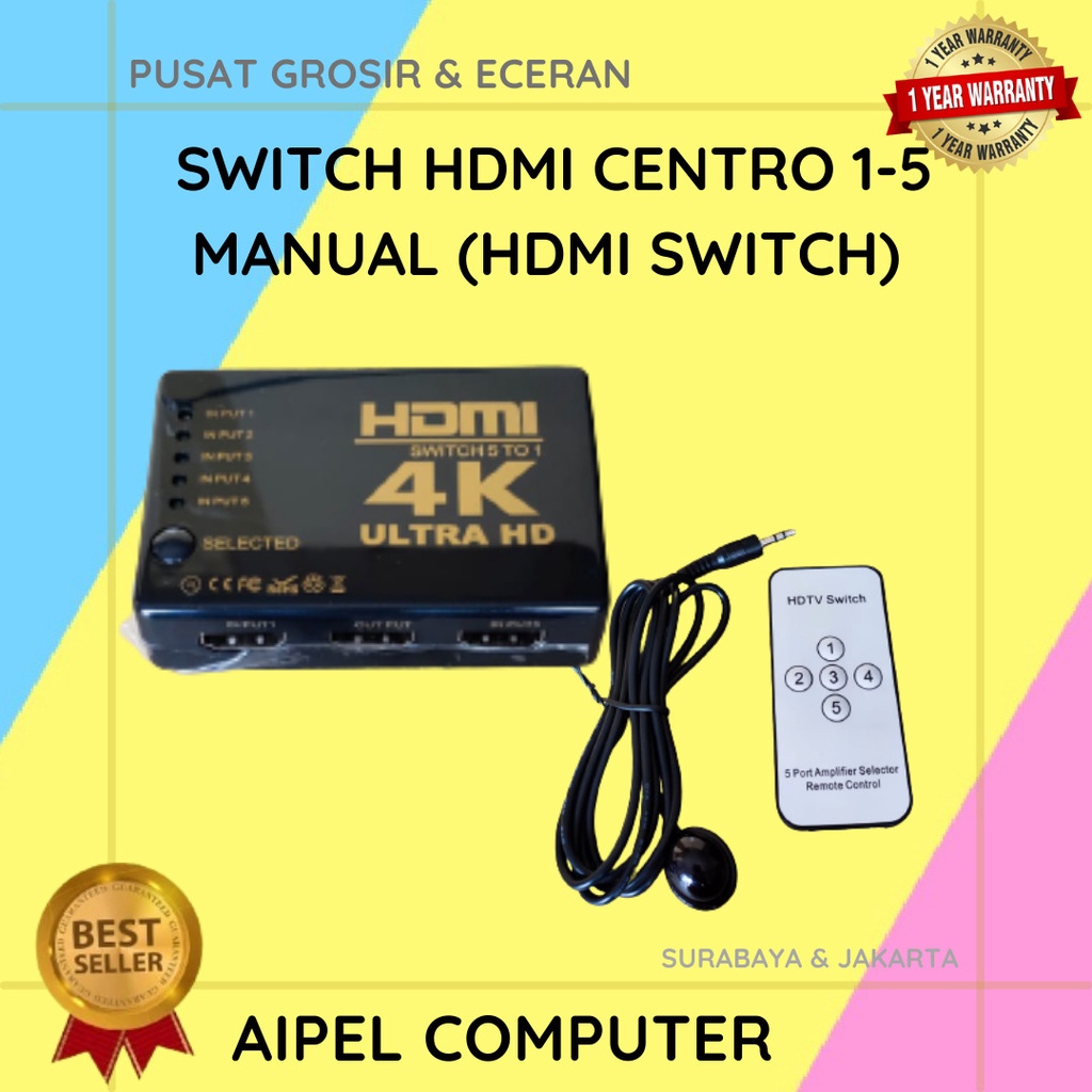 HS5 | SWITCH HDTV CENTRO 1-5 MANUAL (HDTV SWITCH)