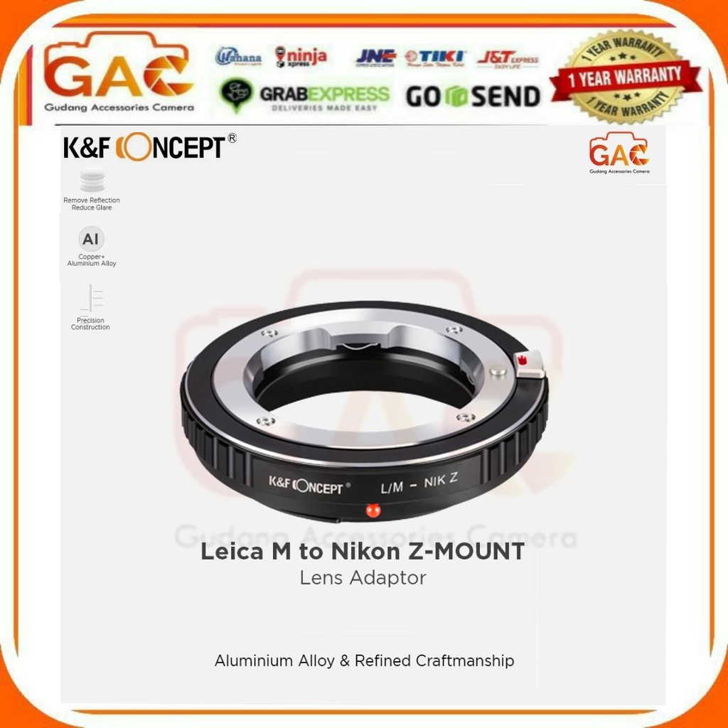 Adapter Lens Mount Leica M to Nikon Z Mount KNF Concept