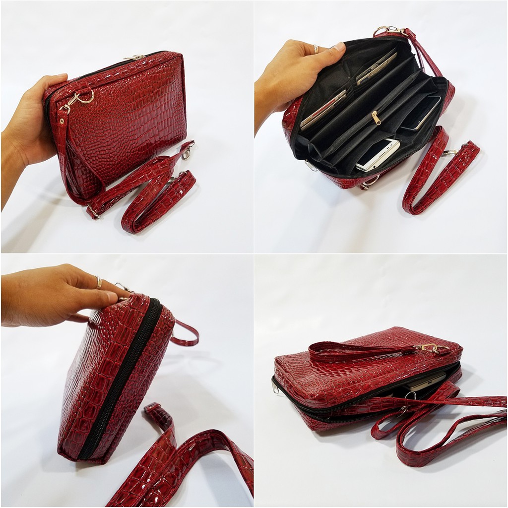 Exclusive Syn Leather Grade A Tas Dompet Tas Slempang Wanita HPO