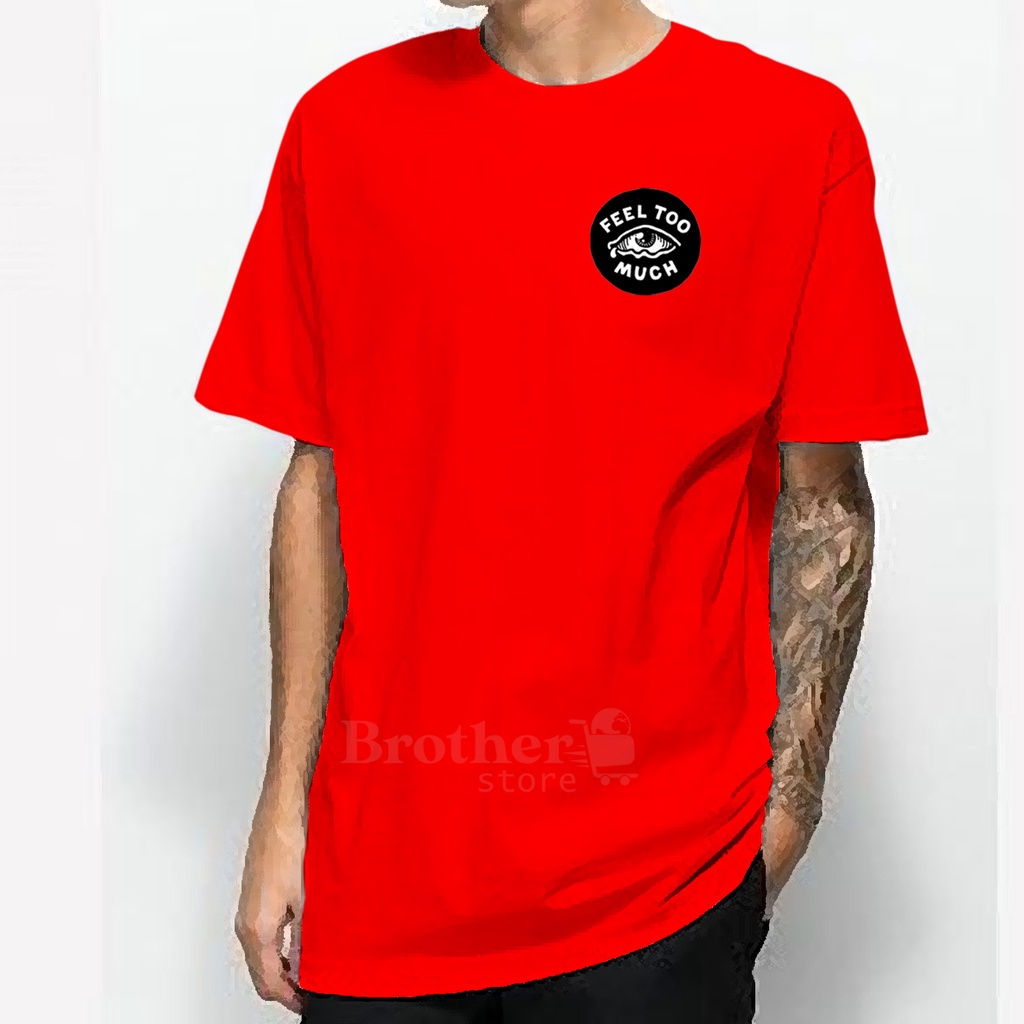 Brother Store Kaos Distro Pria - KAOS COWOK - Kaos Kata Kata - feel Premium