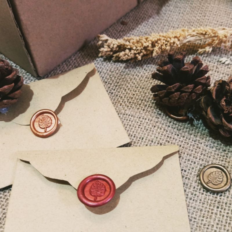 

Amplop Polos Rustic/Aesthetic/Vintage dengan Wax Seal