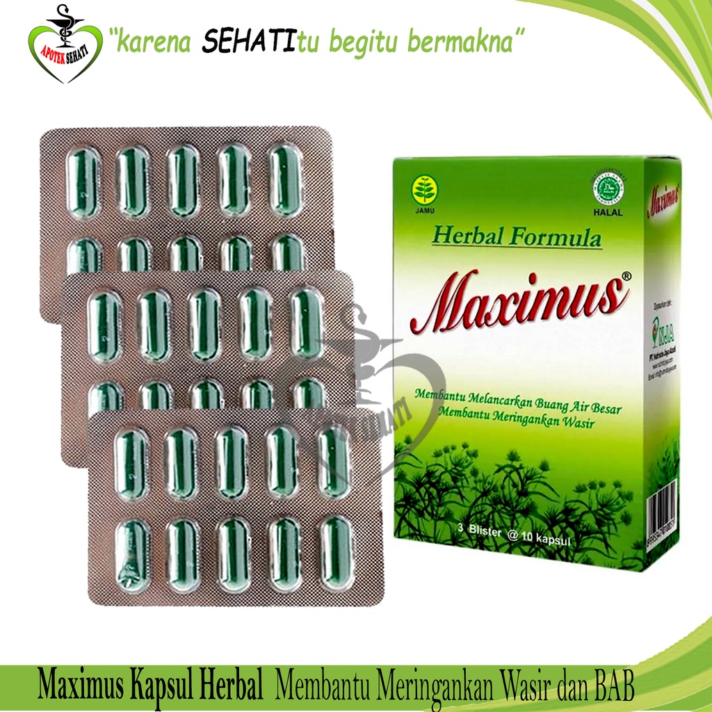 Maximus Dietary Kapsul Herbal Pelangsing Diet Alami