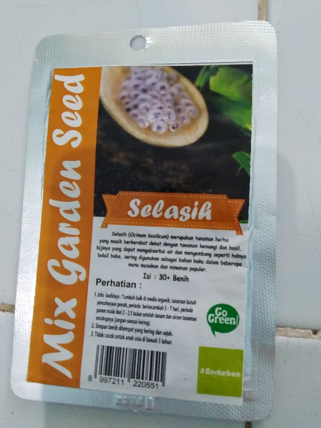 Benih-bibit Selasih (mix Garden)