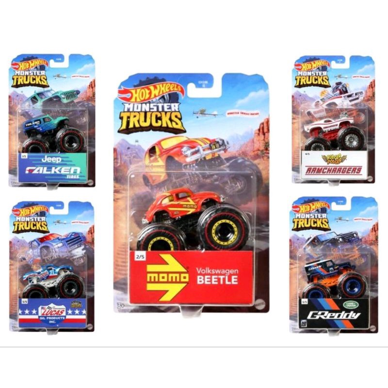 Diecast Miniatur Mobil Hot Wheels Monster Trucks Original Mattel Hotwheels Monster Truck Jurassic World Dominion