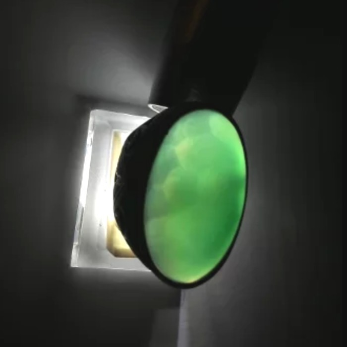 DISKON HIJAU GARUT NATURAL CRYSTAL SERAT KURA CAT EYE BODY GLASS SIAP PAKAI