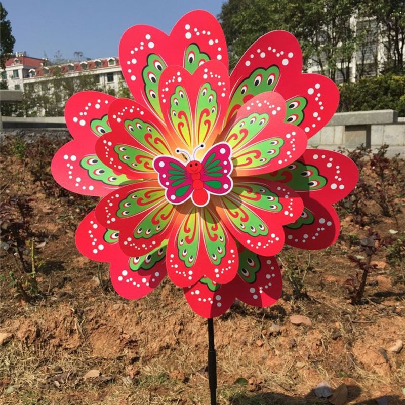 Mary Insect Windmill Wind Spinner Bee Untuk Butterfly Mainan Anak Anak Outdoor Tradit