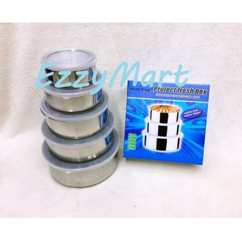 Rantang Stainless 5 Susun/Rantang Susun 5 Stainless/Mangkok Stainless Tempat Penyimpanan makanan