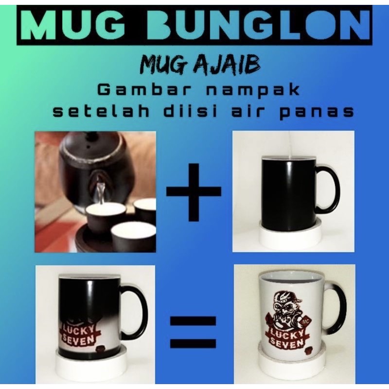 custom magic mug / mug bunglon / mug unik