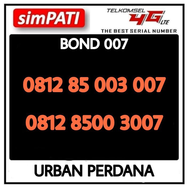 kartu perdana nomor cantik simpati 4G 007