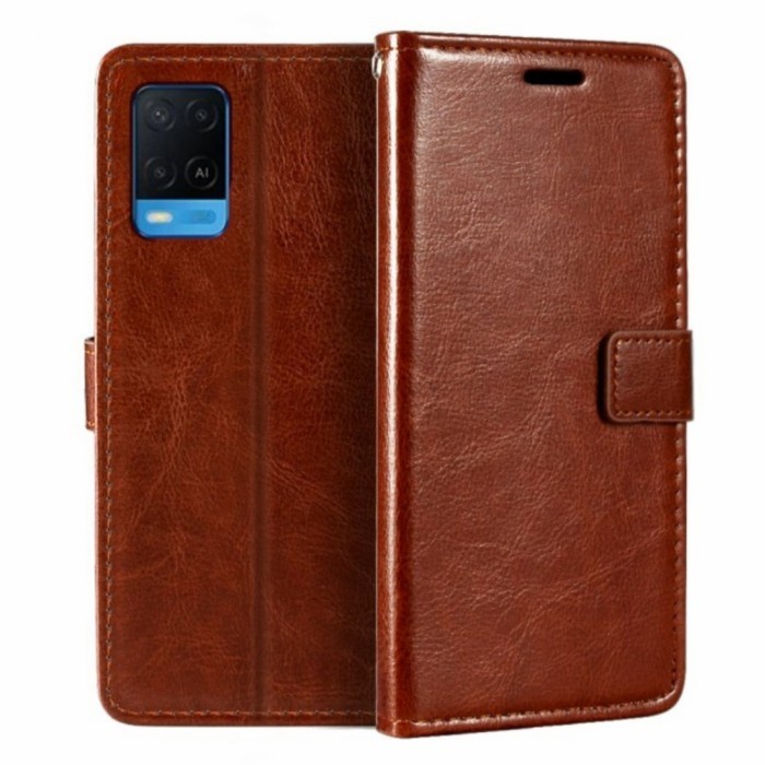 Casing Oppo A54 A 74 Flip Case kulit Cover Sarung Dompet Kulit PU