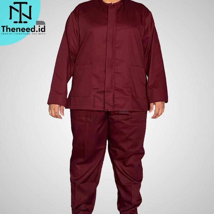 JUAL MURAH Lengan PANJANG JUMBO-RESLETING-PREORDER-PREMIUM-Baju Oka-Scrub-Dokter