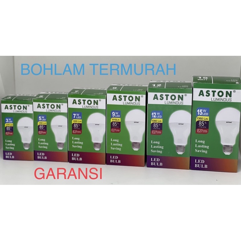 Bohlam LED ASTON/bohlam led terang/lampu led bulb/bohlam bulb/grosir bohlam led/lampu hemat energi/bohlam putih terang/jual bohlam murah