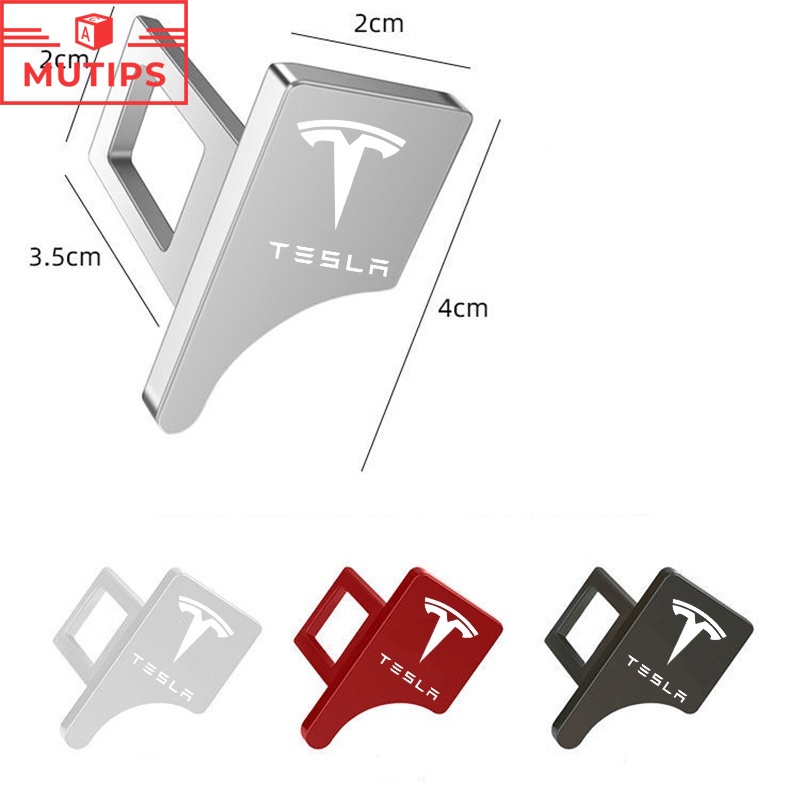 Klip Gesper Sabuk Pengaman Mobil Bahan Zinc Alloy Untuk Tesla Model 3 Y S X