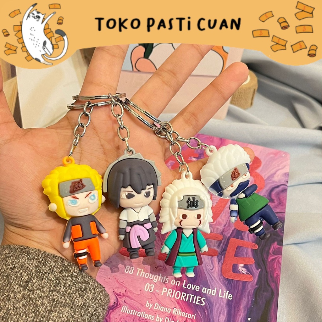 Jual Gantungan Kunci Anime Naruto Uzumaki Karakter Ganci Lucu Imut Bisa Cod Ganci Unik Rare