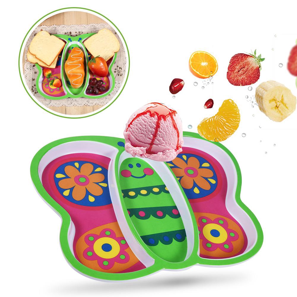 Piring Makanan Dengan Bahan Resin Dan Gambar Kartun Binatang Untuk Anak Anak