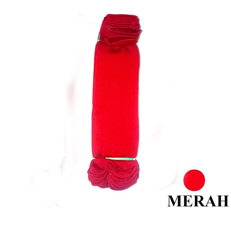Kaos Kaki Jari Jempol Polos Varian Warna Lusinan-MERAH