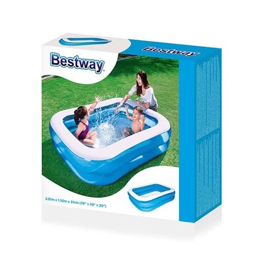 Kolam Renang Anak Bestway Rectangular Family Pool 201cm ( BESWTWAY 54005 )