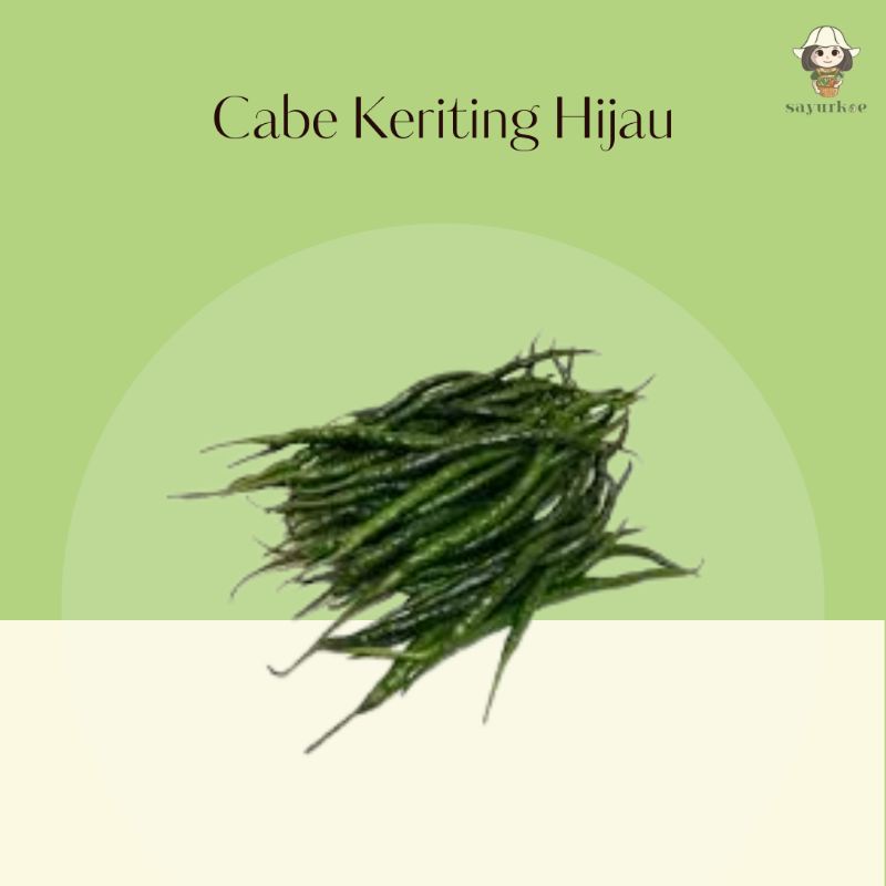 

Cabe Keriting Hijau (Non Organik) 250gr