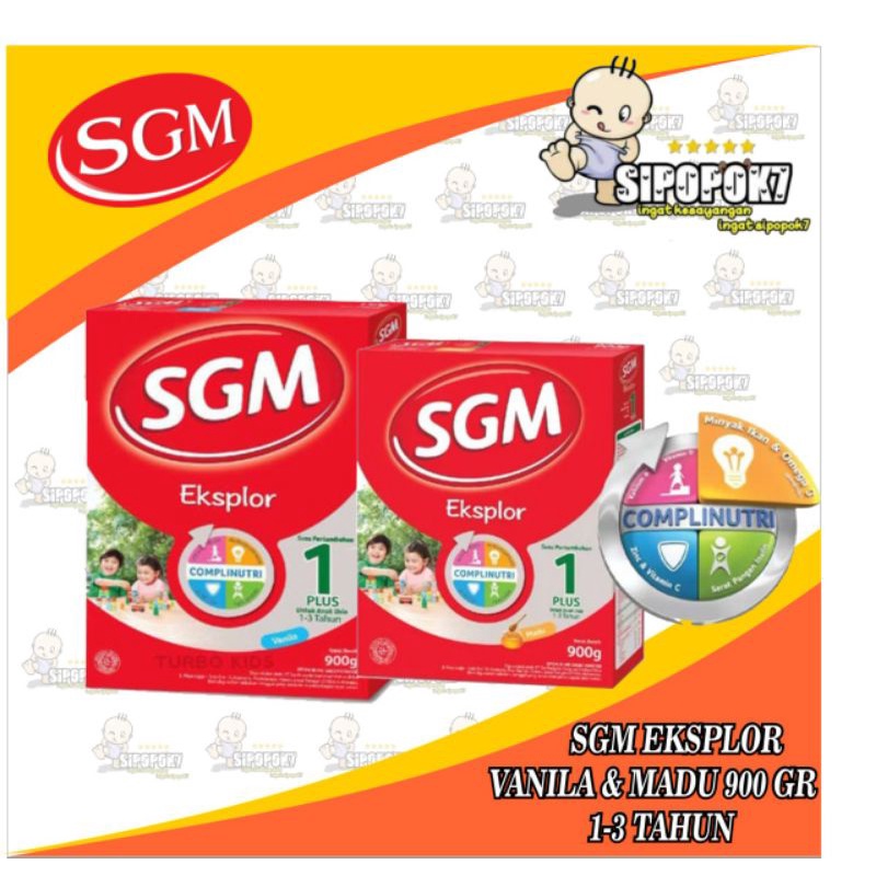 SGM EXPLOR 1 PLUS MADU VANILA 900 gram