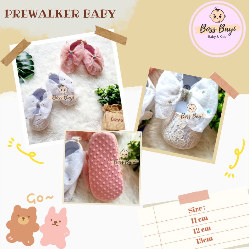 BOSS BAYI - Prewalker Shoes Baby / Sepatu Prewalker Fashion Bayi Antislip 11cm,12cm,13cm