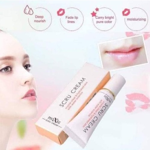 Mengatasi Bibir Pecah-pecah - Mixiu Scru bibir Pelembab bibir kering dan hitam untuk pria - Denok