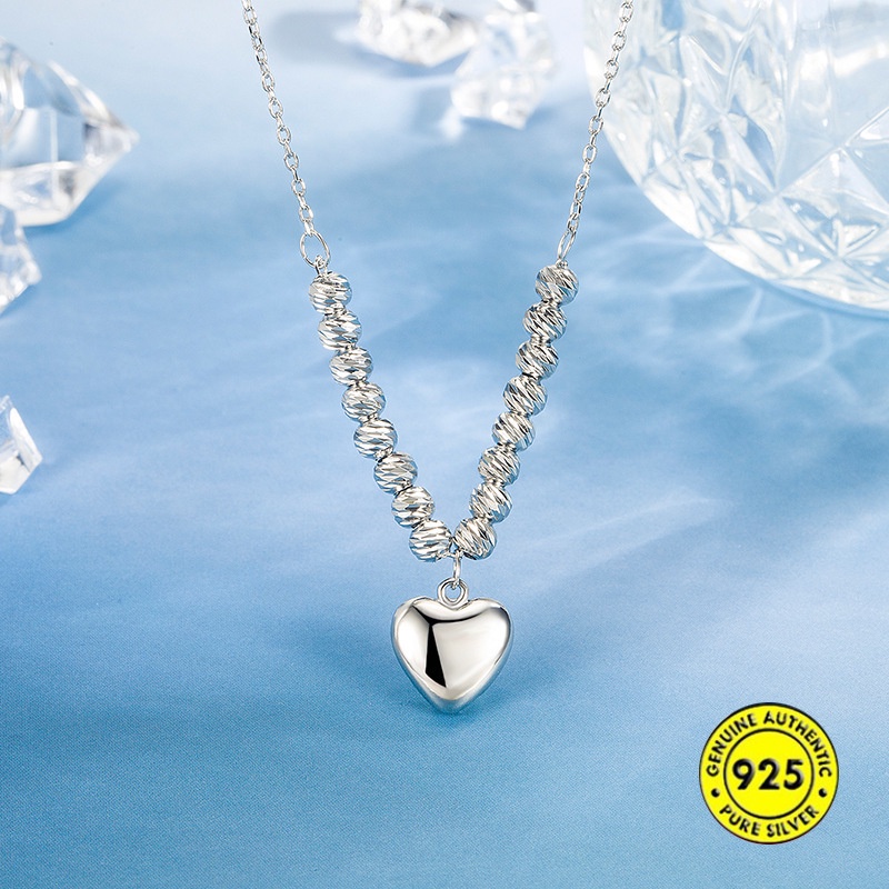 Kalung Rantai Klavikula Bahan S925 Silver Anti Alergi Untuk Hadiah Ulang Tahun