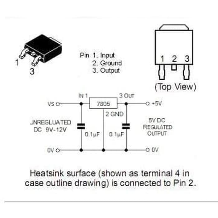 SMD 7805 REGULATOR 78M05 5V TO252 TO-252