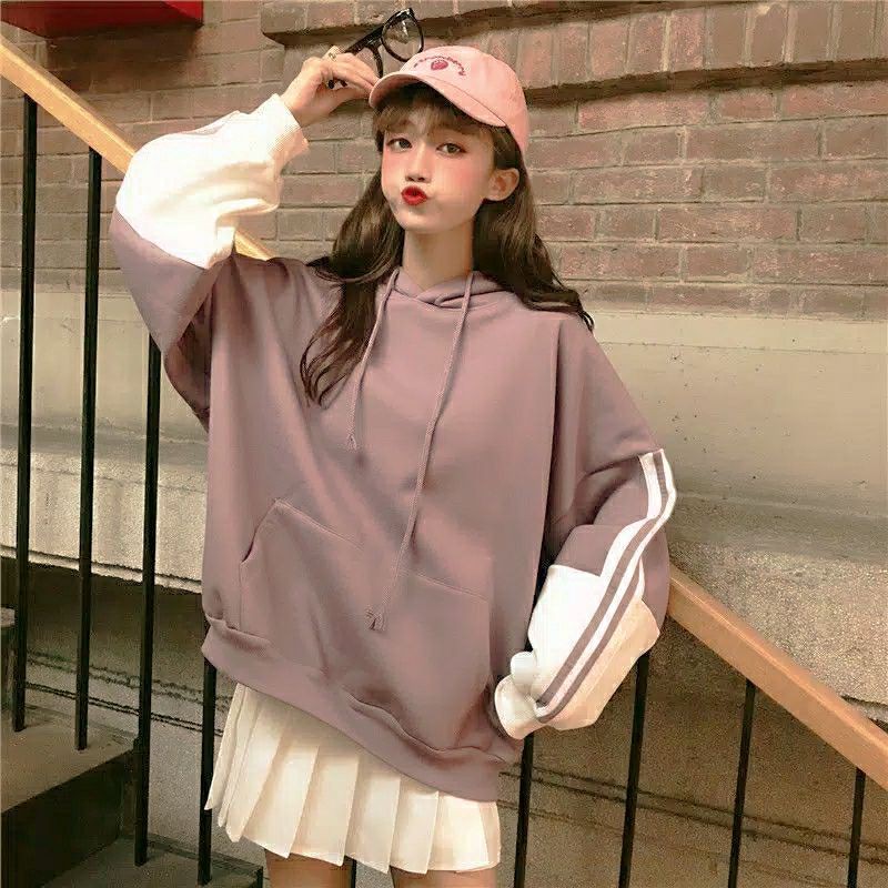 sweater oversize wanita korea