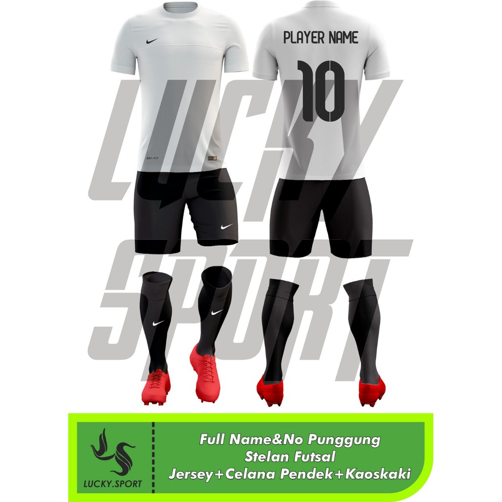 Stelan Futsal/Jersey Bola/Paketan + Kaos kaki Full set Pake Nama dan Nomer Punggung suka suka