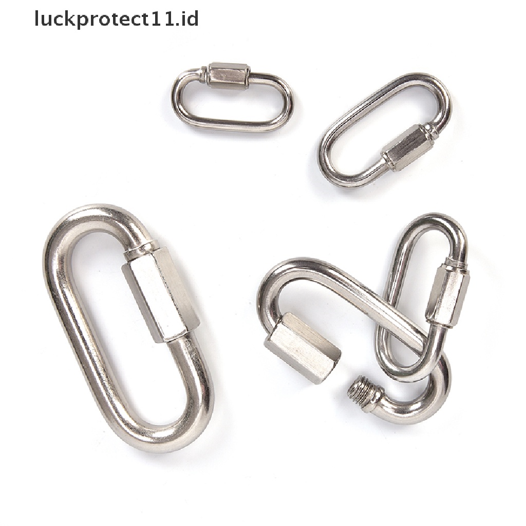 &lt; Luckprotect11.Id &gt; Kait Carabiner Bahan Stainless Steel Untuk Panjat Tebing