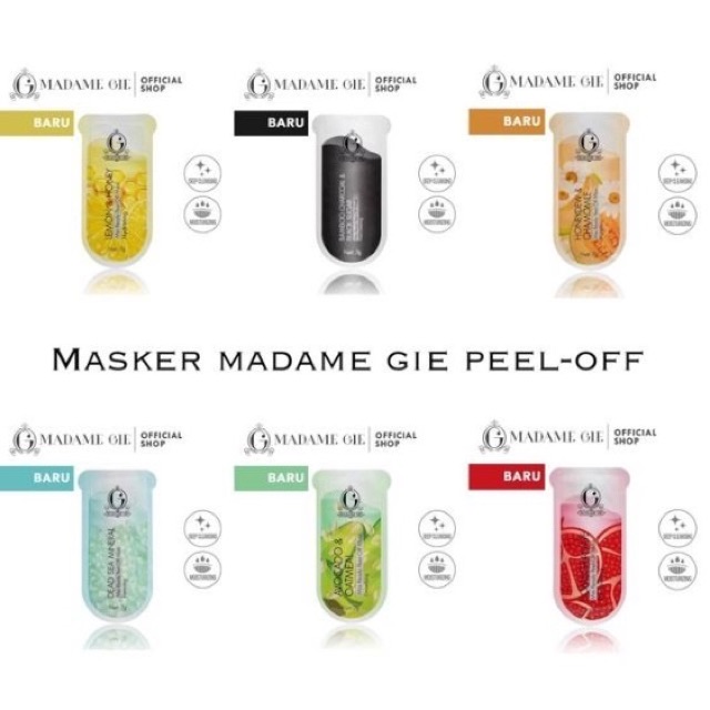 Madame Gie Mini Ready Peel Off Mask Masker Komedo