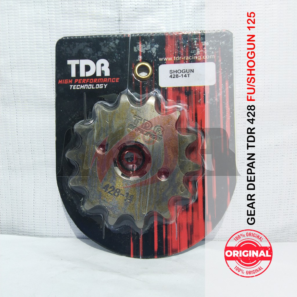 TDR Gear Depan Shogun125 Satria FU 150cc Gir Front Racing Part 428 14T