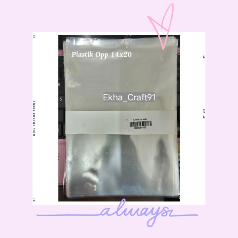 Plastik Opp Ukuran 14x20 - Plastik Opp Bening - Plastik Kemasan