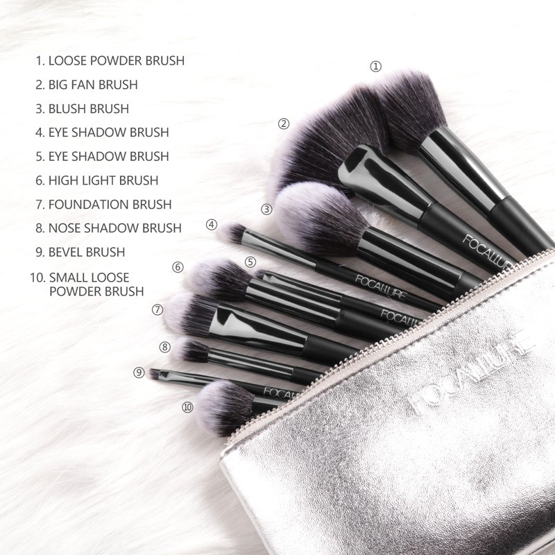 FOCALLURE Brush Set 10pcs/6pcs Professional Eyeshadow Brushes Makeup Tools FA70