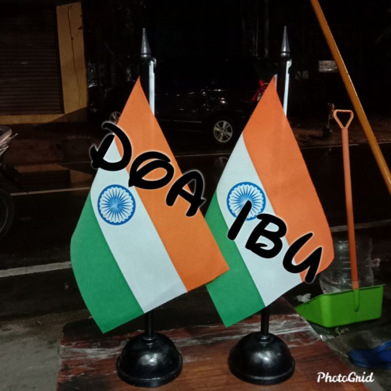 

best seller tiang kayu meja+bendera INDIA ready stock