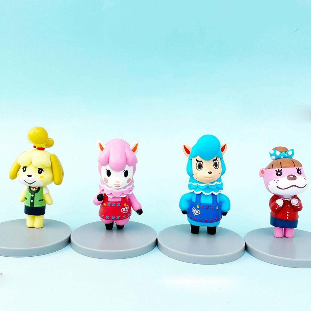 [Elegan] Animal Crossing Action Figure Kawaii Lucu Mainan Anak Ornamen Kartun Dekorasi Desktop Angka Anime