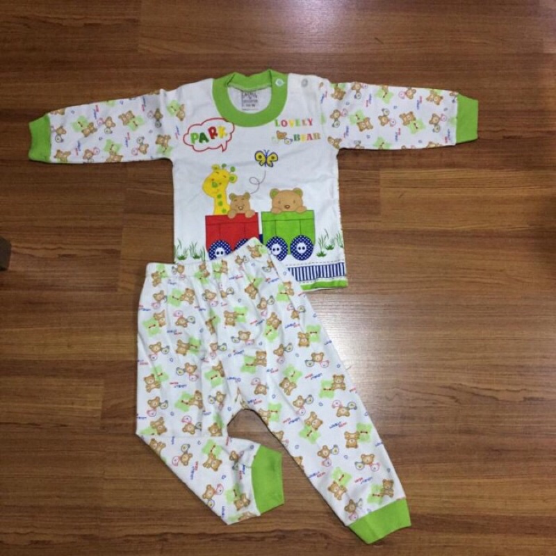 Piyama anak chery house no.14 ( 1 thn) baju tidur anak chery house 1 thn.