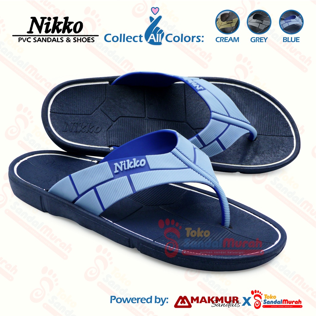 Toko Sandal Murah - Sandal Japit Pria/sandal modern/elastis/sangat nyaman/Sandal murah [Toko sandal Murah M 02  Nikko 608]