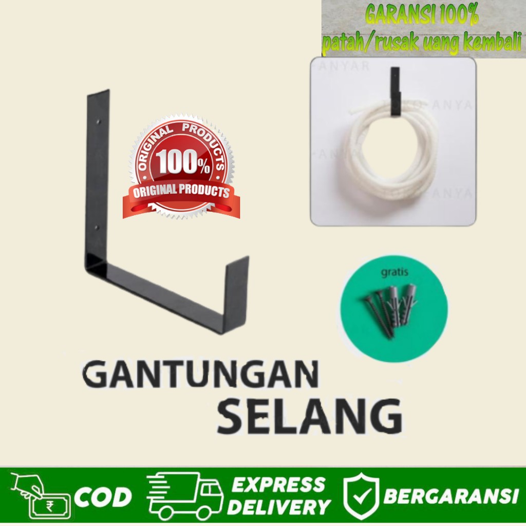 Siku Besi gantungan Selang Steam Motor Cuci Mobil Selang Air Gulungan Selang Air Taman