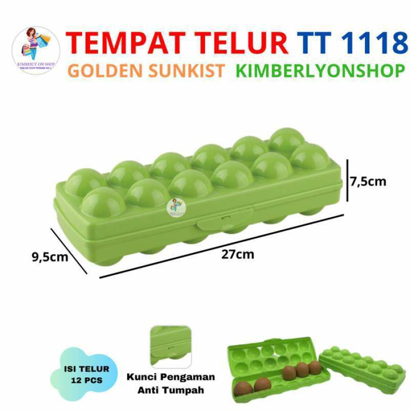 Tempat telur GOLDEN SUNKIST TT - 1118 Isi 12