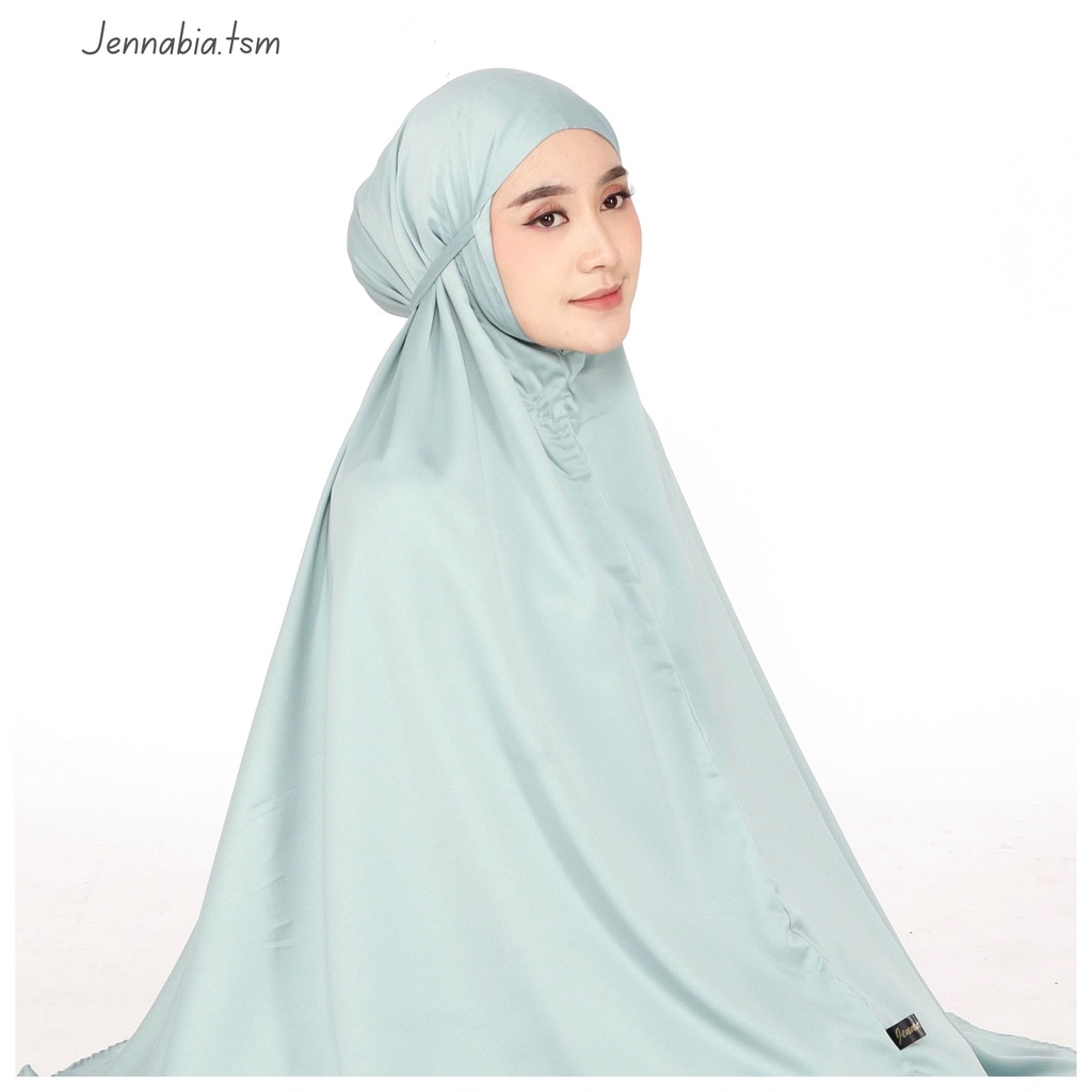 JENNABIA - Mukena Dewasa Polos Katun Premium Traveling Murah