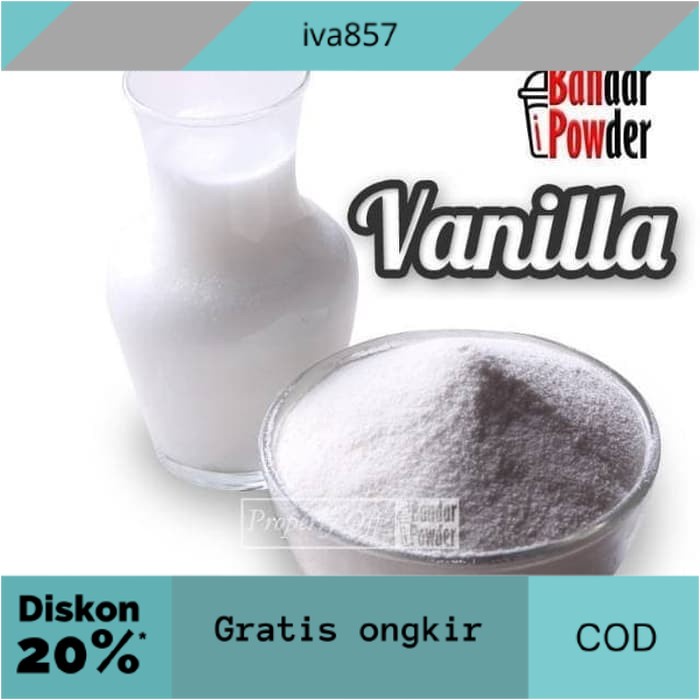 

PROMO Bubuk Minuman Vanilla Mix Gula 1kg - Serbuk Bubble Drink Premium GRATIS ONGKIR