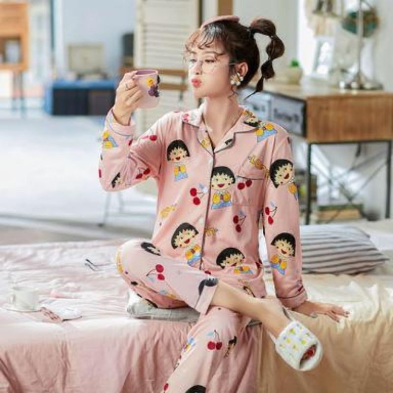 Piyama PP Kancing Import