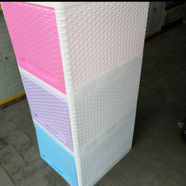 Lemari Plastik Club Flip 3 Susun