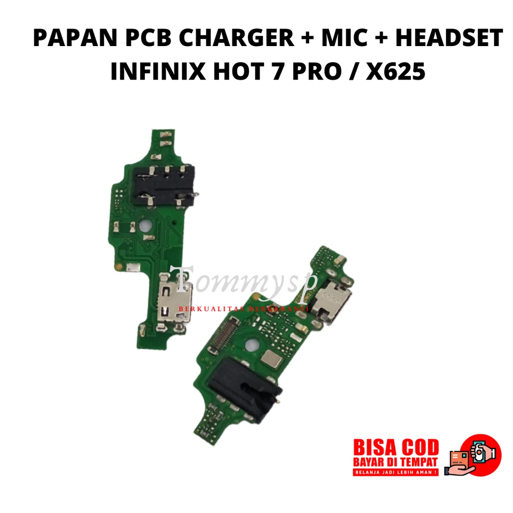 PAPAN PCB INFINIX HOT 7 PRO / X625 CHARGER + MIC + HEADSET