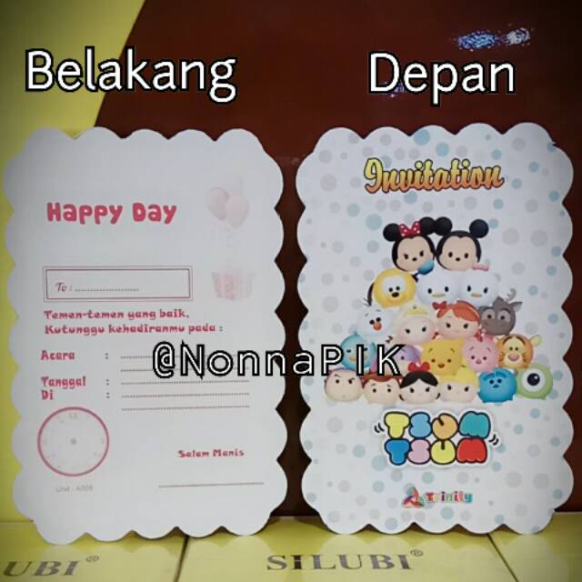 Kartu Undangan TsumTsum