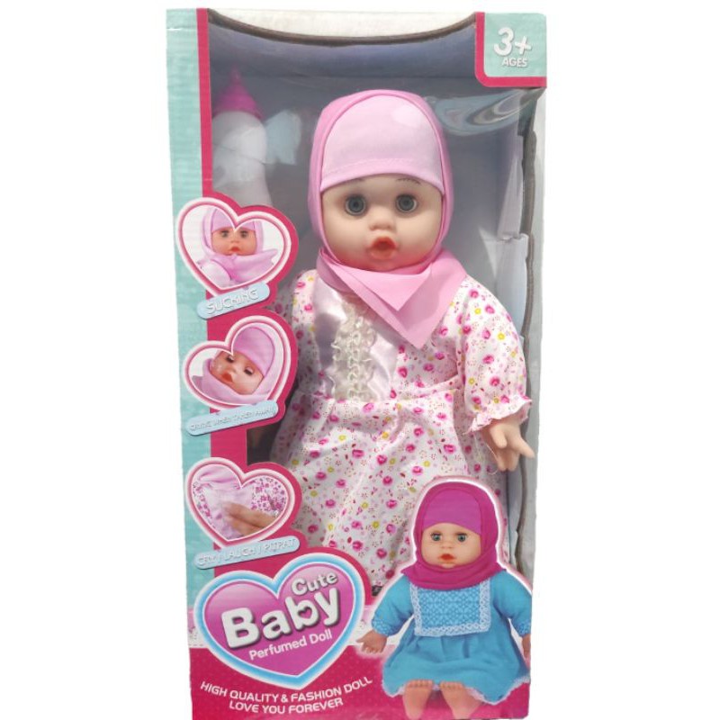 Mainan Anak Boneka Cute Baby Bisa Nangis Dan Tertawa 8808A