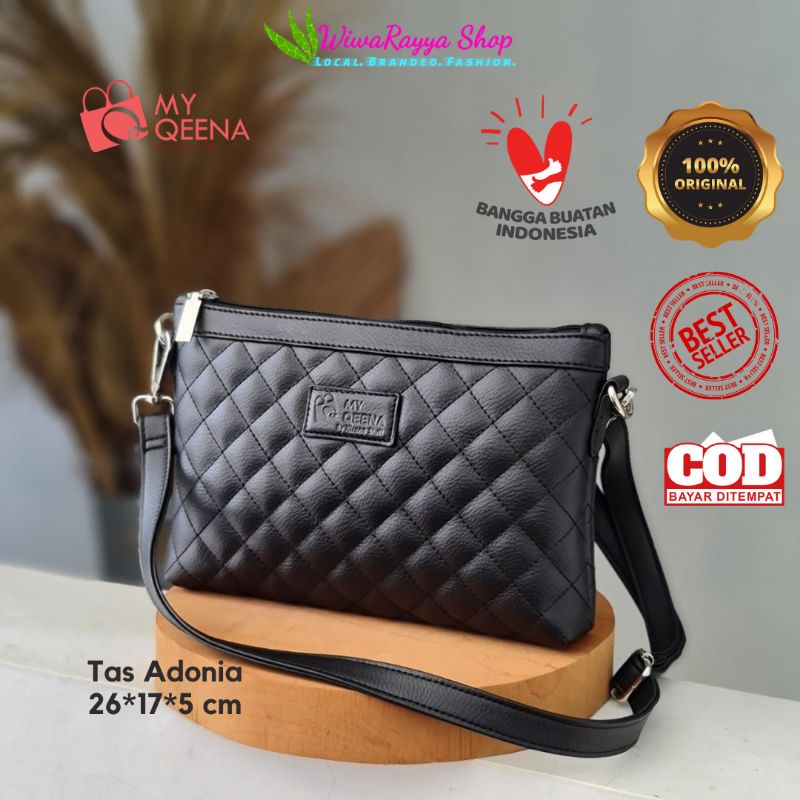 Tas Selempang wanita ADONIA Original My Qeena by Kirana Stuff