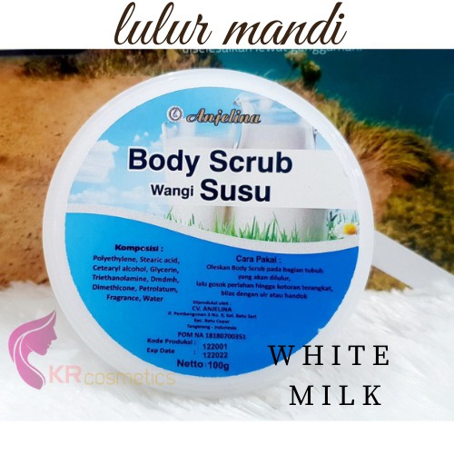 ANJELINA body scrub lulur mandi alami 100 gr